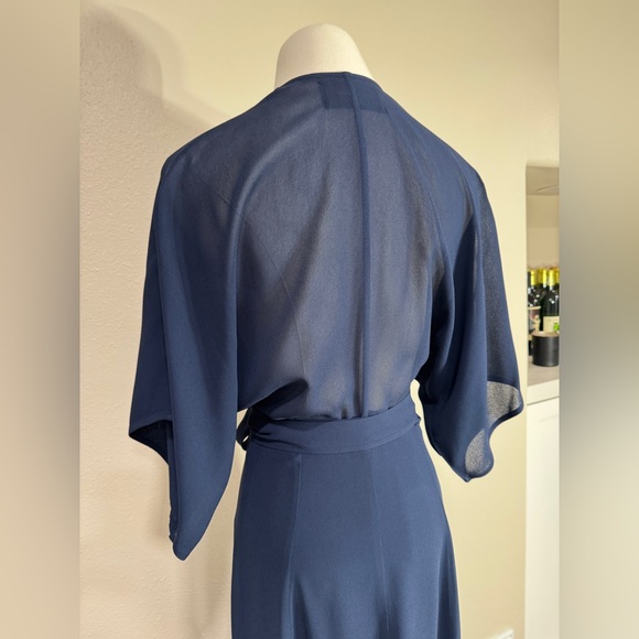 Reformation Winslow Dress, Navy, MEDIUM - Picture 11 of 12